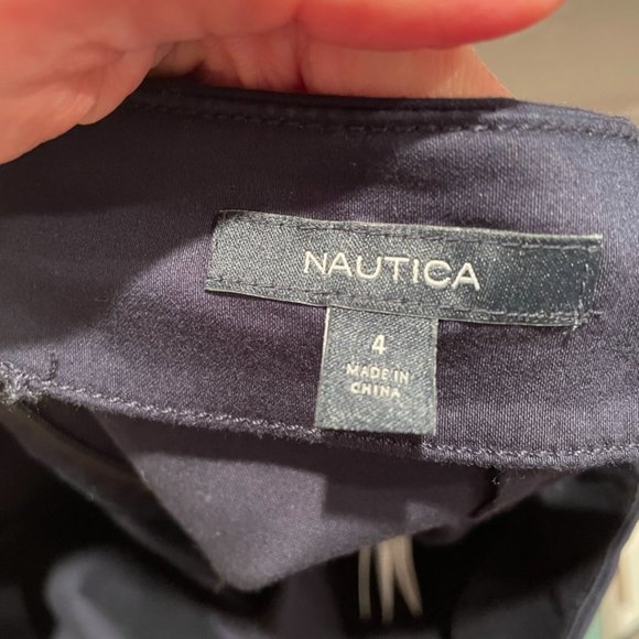 NAUTICA Mini Faux Wrap Skirt size 4 - Picture 3 of 5
